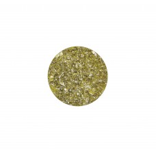 Cabochon flach Goldstein grün, 12mm